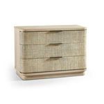 Product Image 1 for Seiche Large Grasscloth Nightstand from Johnathan Charles