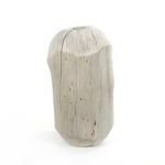 Iker vase next to wooden cabinet with glass doors, styled with pampas grass and framed artwork