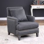 Product Image 2 for Uttermost Connolly Charcoal Armchair from Uttermost