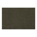 Close cropped section of tufted olive green headboard with white bedding edge
