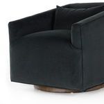 Product Image 22 for York Upholstered Modern Velvet Smoke Swivel Chair from Four Hands