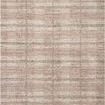 Ember Clay / Mist flatweave area rug with a soft plaid pattern in muted beige, cream, and gray tones