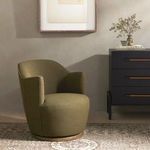 Product Image 25 for Aurora Natural Parawood Upholstered Swivel Chair from Four Hands