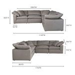 Product Image 5 for Terra Condo Classic L-Shaped Modular Sectional from Moe's