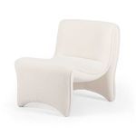 Bridgette Shearling Small Accent Chair - Cardiff Cream image 1