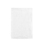 Top view of the TC Linen Cotton Blend Throw Blanket showing textured linen blend surface without sherpa backing folded