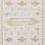 Top view of alternate reversible side of Rivers Ivory Rug with lighter ivory background and natural motifs