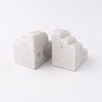 Product Image 3 for Marble White Bookend from BIDKHome
