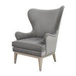 Product Image 6 for Frisco Wing Chair - Grey from Worlds Away