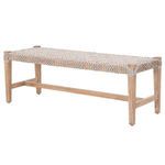 Product Image 5 for Costa Natural Gray Mahogany Woven Rope Bench from Essentials for Living