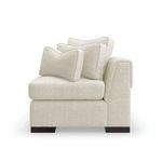 Opposite side view with slightly different cushion arrangement and quilted pattern