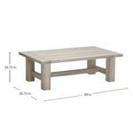 Product Image 4 for Croquet Teak Rectangular Coffee Table from Summer Classics