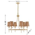 Product Image 1 for Ashbury Chandelier in Warm Brass from Savoy House 
