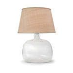 Seeded Oval Glass Table Lamp image 1