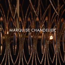 Product Image 8 for Marquise Gold Chandelier from Currey & Company