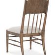 Back view showing tapered legs, curved top rail, and spindle details of Americana side chair