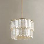 Product Image 11 for Melisa 3-Light Modern Coastal Capiz Shell Chandelier from Mitzi