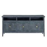 Product Image 3 for Santos Vintage Navy Rattan Rectangular Cabinet from Currey & Company