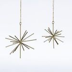 Product Image 5 for Starburst Gold Spike Ornament, Set of 2 from Cody Foster & Co