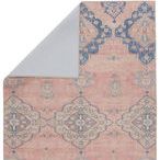 Backside corner folded over, highlighting smooth grey fabric backing
