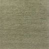Solid olive and ivory striped hand-tufted wool area rug with textured pile and pinstripe pattern