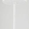 White textured steel ceiling mount plate with connecting rod of the chandelier