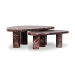 Product Image 46 for Zion Merlot Marble Coffee Table Set from Four Hands