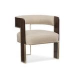 Product Image 1 for Cream Fabric Modern Streamliner Chair from Caracole
