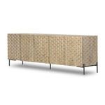 Product Image 1 for Raffael Carved Stonewash Grey Wide Media Console from Four Hands