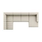 Product Image 5 for Langham 5-Piece Right Facing Channeled Sectional from Four Hands