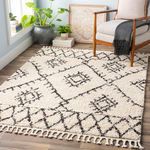 Product Image 4 for Berber Shag Charcoal / Beige Rug from Surya