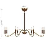 Product Image 8 for Abeline 8-Light Chandelier in Warm Brass from Savoy House 