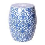 Product Image 2 for Blue & White Paris Floral Garden Stool from Legend of Asia