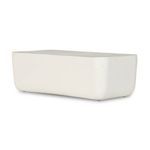 Product Image 10 for Basil Outdoor Large Matte White Aluminum Rectangle Coffee Table  from Four Hands