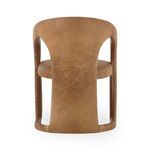 Archie Dining Chair rear view showing broad backrest and upholstery texture