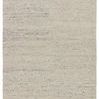 Handwoven cream and gray chunky textured rectangular rug with flecks of black, 6 by 9 feet