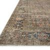 Close-up angled view showing detailed pattern and textured pile of rug corner