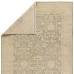 Product Image 9 for Verity Hand-Knotted Floral Beige / Light Gray Rug 18" x 18" from Jaipur