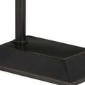 Close-up of base showing tapered edges and pole connection