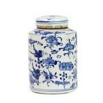 Product Image 3 for Blue & White Mini Tea Jar Lotus Floral from Legend of Asia