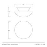 Product Image 7 for Florko Mini Flush Mount from Arteriors
