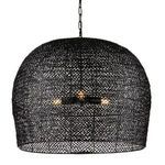 Product Image 3 for Piero Large Black Iron Pendant from Currey & Company