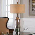 Product Image 2 for Uttermost Basola Olive Gray Glass Table Lamp from Uttermost