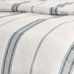 Product Image 2 for Brooke Blue Stripe Linen Cashmere Duvet Cover from Classic Home Furnishings