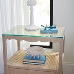Product Image 9 for Arianna Lacquered 1-Drawer Side Table with Glass Top from Villa & House