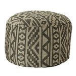 Product Image 3 for Renon Indoor/ Outdoor Tribal Black/ Light Taupe Cylinder Pouf from Jaipur 