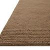 Angled view highlighting thick ribbed texture and plush pile depth of Kai Pebble Rug