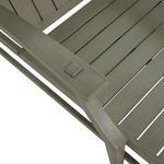 Side view of Croquet Aluminum Chaise with reclined white cushions