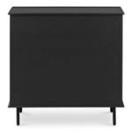 Rear view of Reagan nightstand showing plain back panel with visible fasteners
