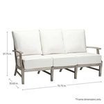 Product Image 8 for Croquet Teak Sofa from Summer Classics